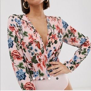Floral body suit